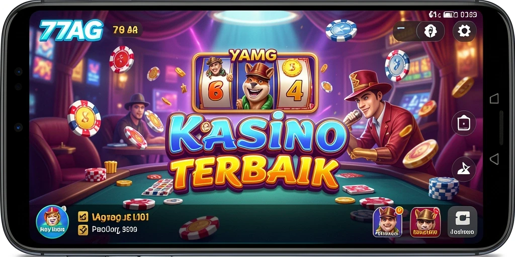 Tampilan gameplay 77AG dengan grafik menarik dalam permainan kasino.