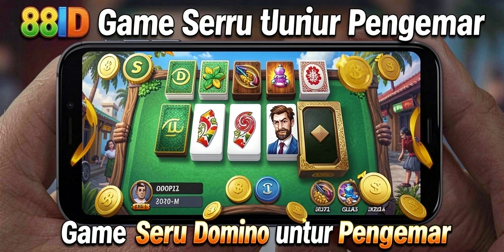 Screenshot gameplay menampilkan keseruan bermain Domino di 88ID.