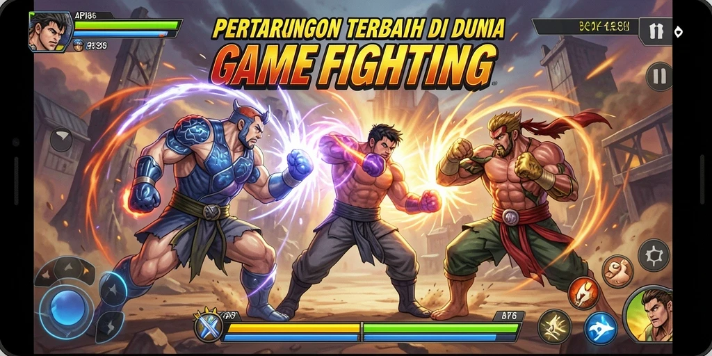 Tangkapan layar API36 menampilkan pertarungan intens antara dua karakter yang kuat.