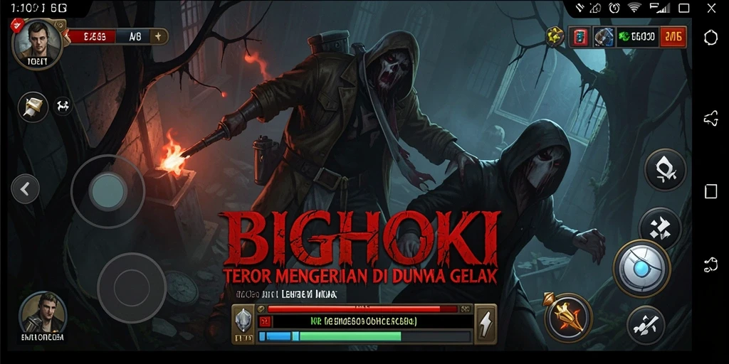 Gambaran gameplay yang mencekam di dunia <strong>BIGHOKI</strong>