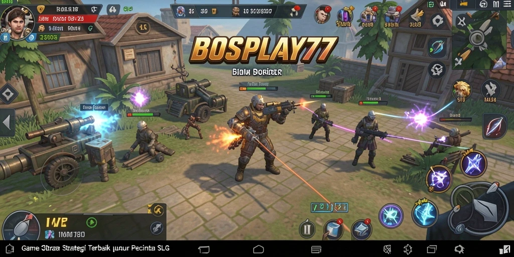 Tangkapan layar menampilkan aksi mendebarkan dalam BOSPLAY77.