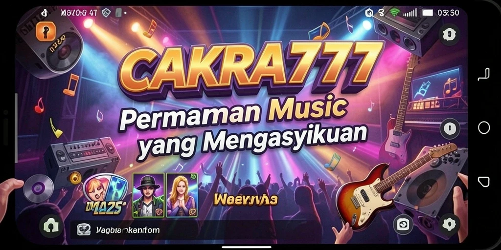 Tampilan gameplay CAKRA777 yang menarik saat bermain musik.