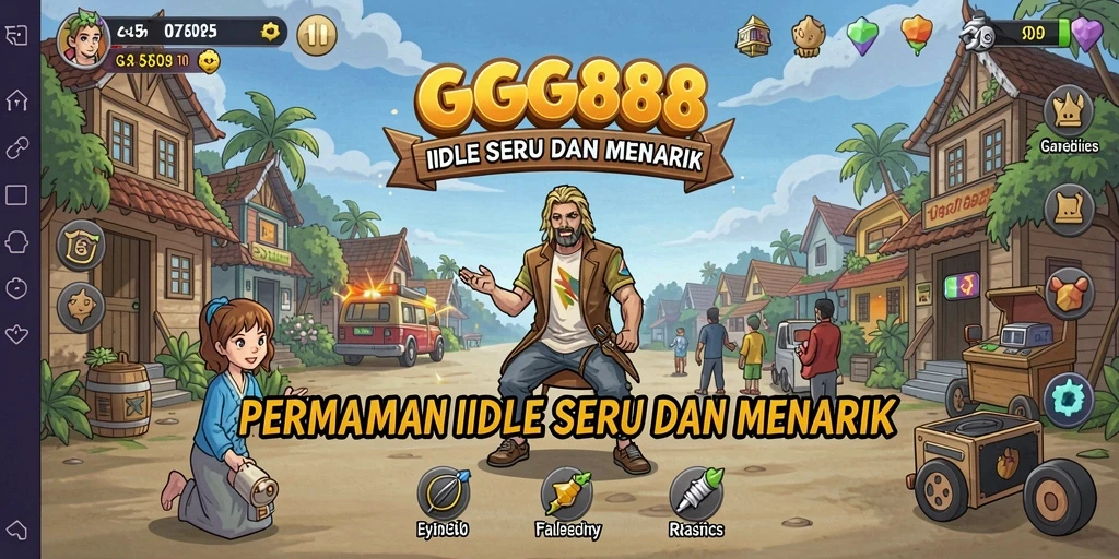 Screenshot utama GGG888 menampilkan gameplay Idle yang menarik.