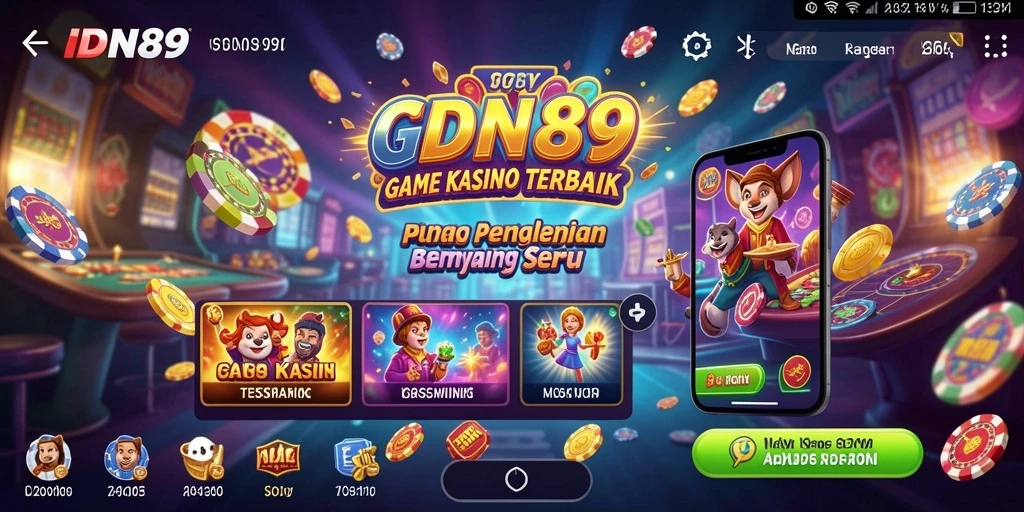 Tampilan menarik dari gameplay Kasino di IDN89 yang memukau.