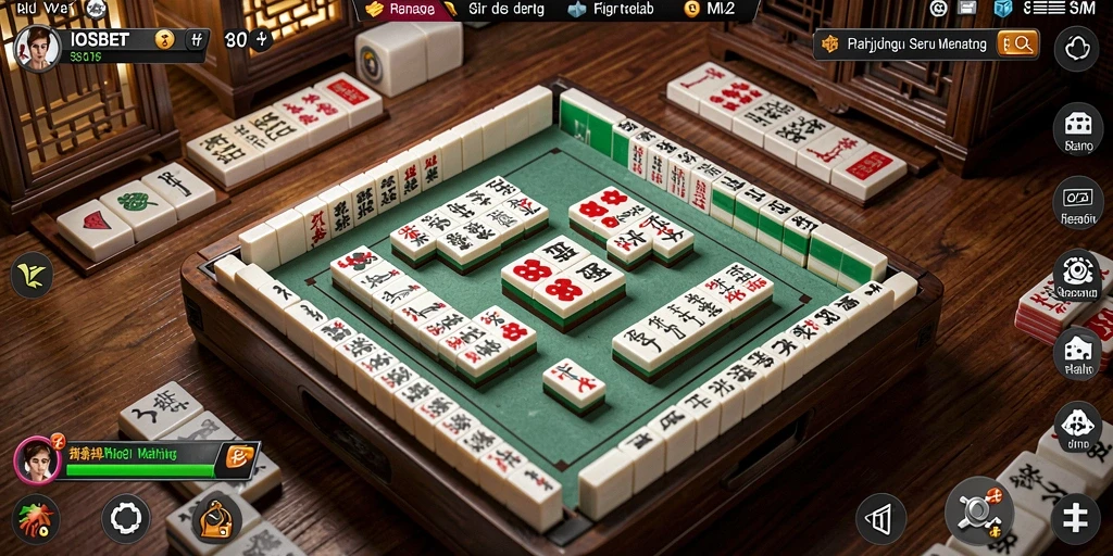 Tampilan gameplay seru dari aplikasi IOSBET Mahjong.