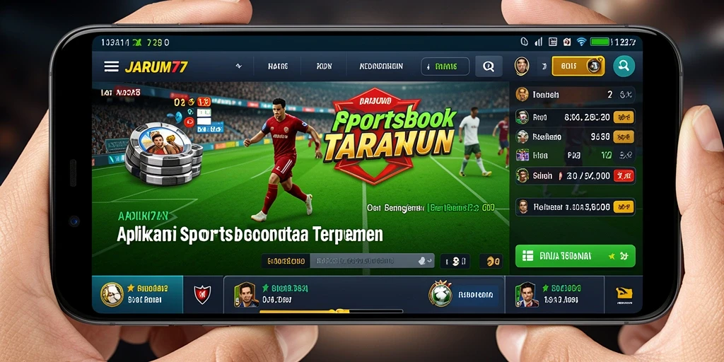 Tampilan menarik dari JARUM77 saat pengguna memasang taruhan dalam pertandingan.