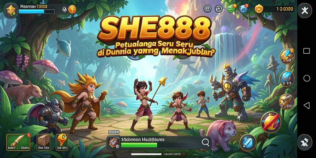 Gameplay seru SHE888 dengan eksplorasi menantang.