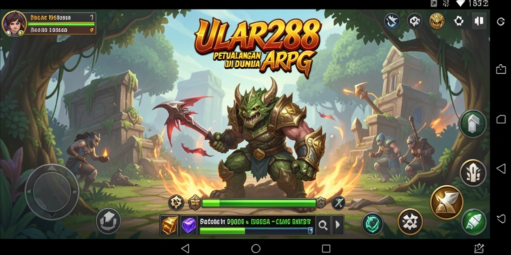 Tampilan gameplay ARPG yang mendebarkan dan penuh aksi dari ULAR288.