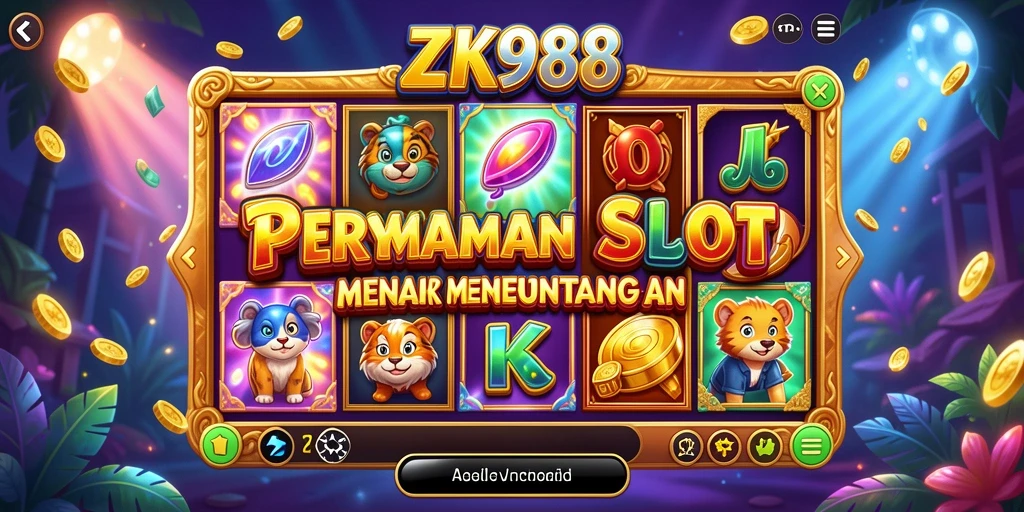 Tampilan permainan slot ZK988 dengan grafis memukau dan tema yang menarik.