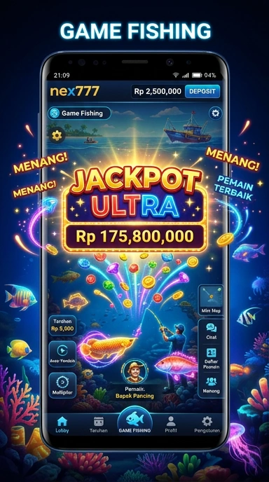 Tampilan antarmuka pengguna apik dari nex777 yang memudahkan navigasi.